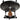 Speedball platform with vintage leather punching bag medium I height adjustable I BCA-38